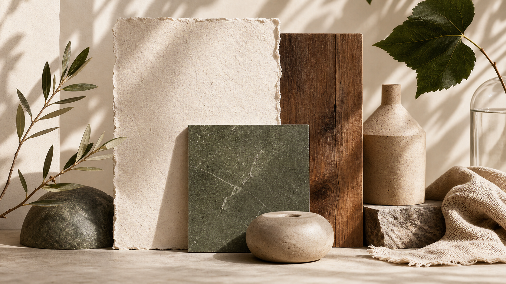 Natural texture in warm, earthy tones