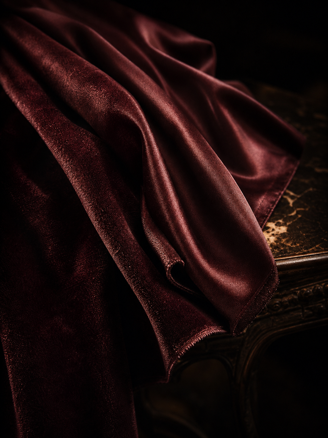 Fabric material close-up for heritage luxury