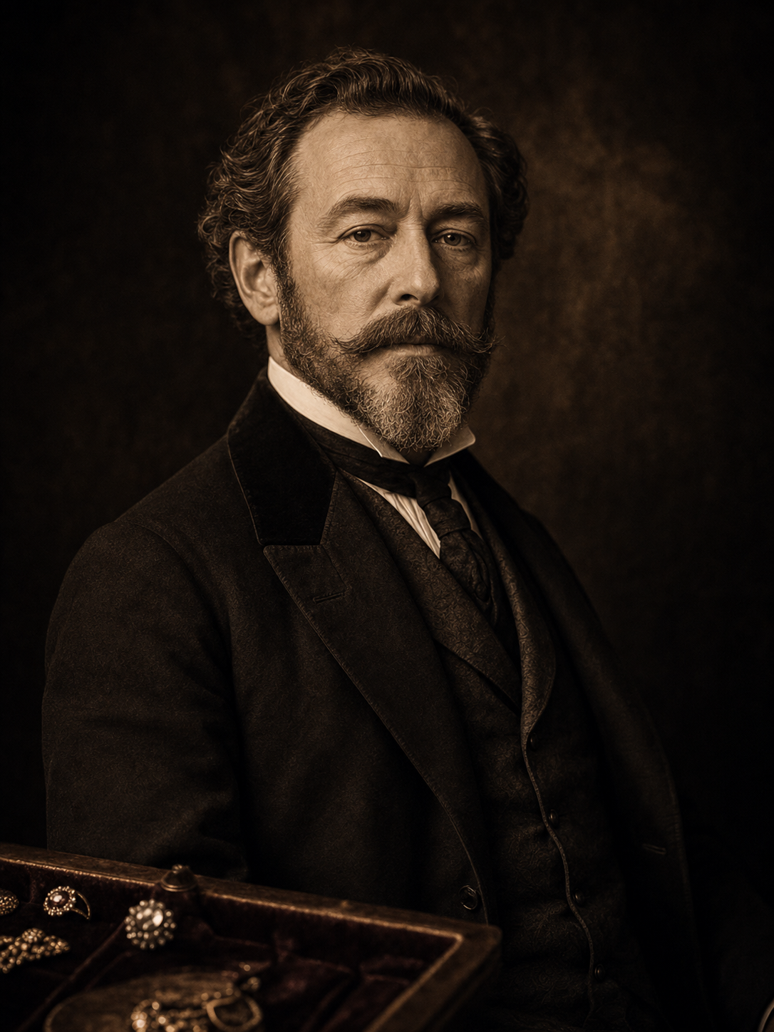 Portrait-style image of Louis-François Cartier