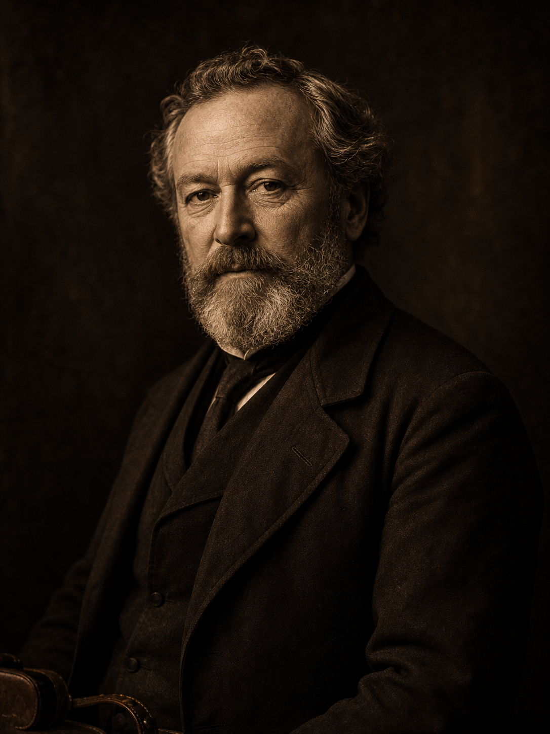 Portrait-style image of Thierry Hermès