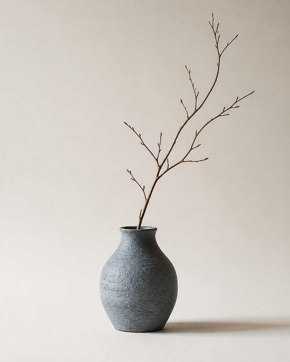 A stoneware vase
