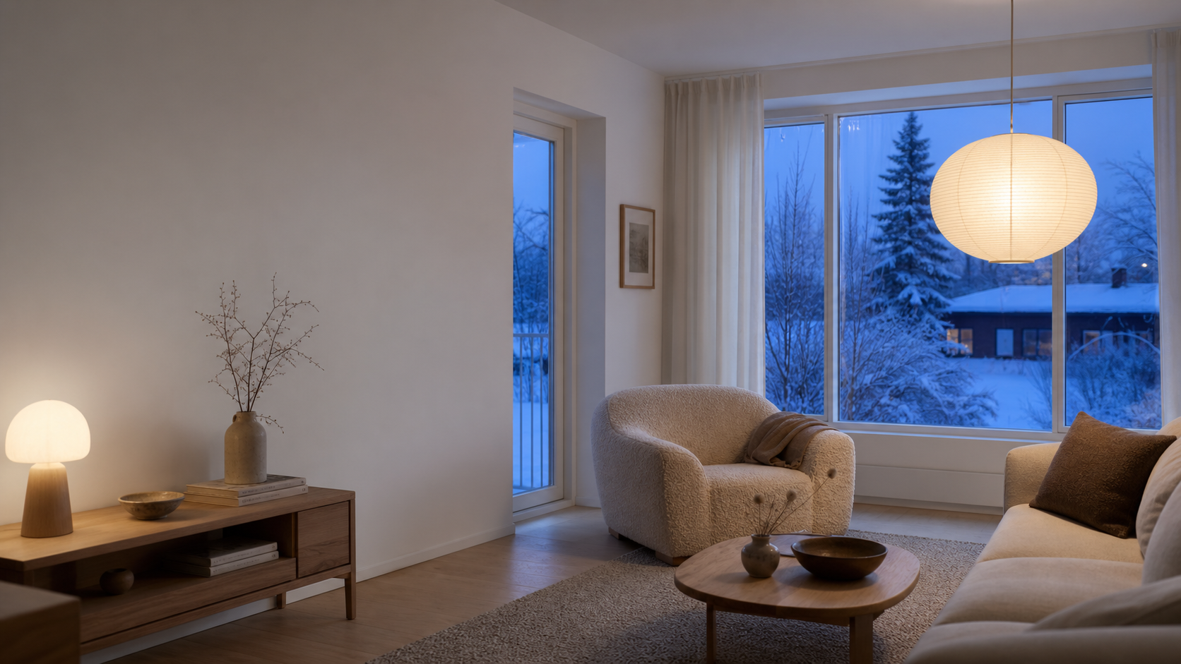 The room at evening
